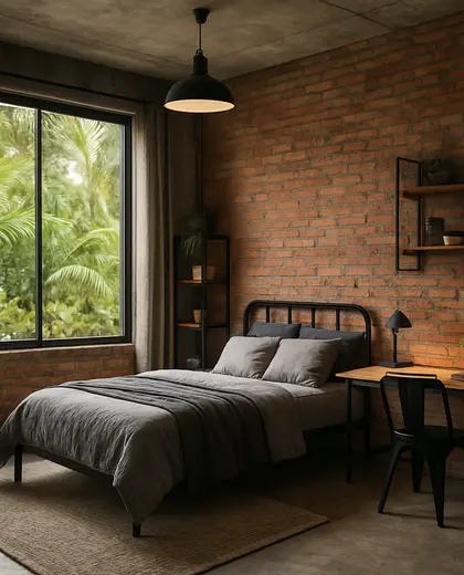 industrial home — youth room (tropical)