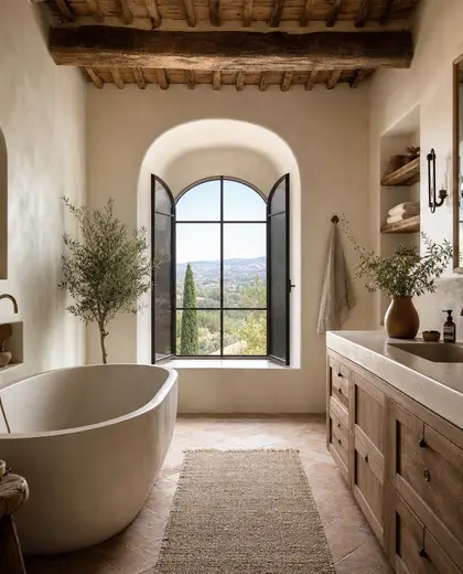 mediterranean house — bathroom (rural)