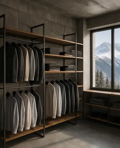 industrial penthouse — walk in closet (alpine)