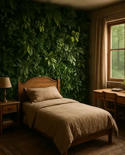 vintage vertical garden — youth bedroom (forest)