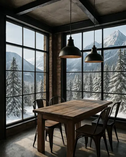 industrial building — breakfast nook (alpine)