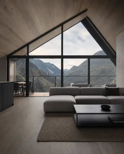 minimalist apartment — attic (mountain)