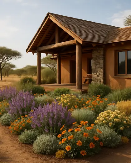 sustainable farmhouse — flower bed (savanna)