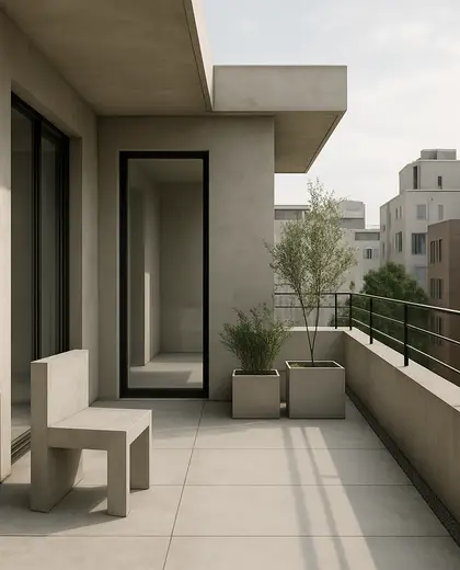 minimalist home — terrace (urban)