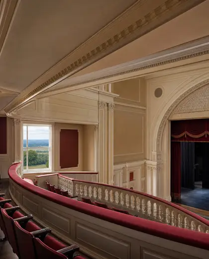 neoclassical theater — balcony (rural)