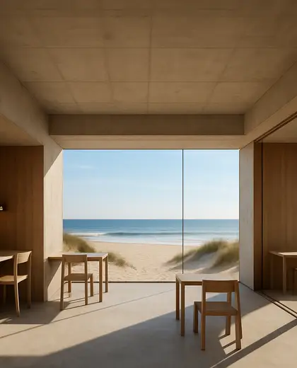 minimalist public space — study (beach)