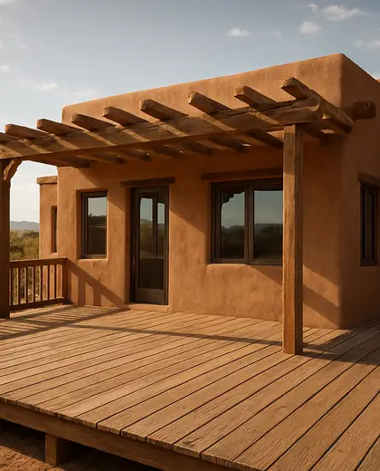 southwestern building — deck (space)