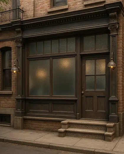 vintage facade — laundry room (urban)