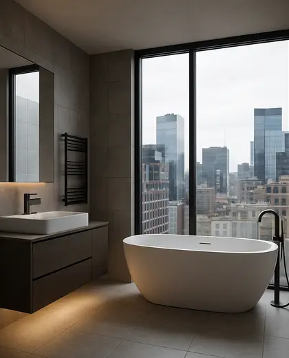 modern house — bathroom (urban)