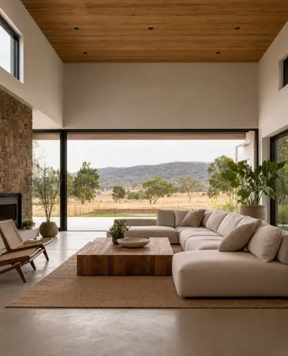 modern home — main hall (rural)