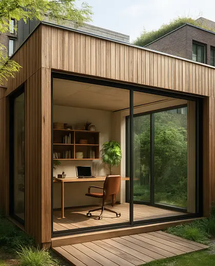 sustainable house — home office (urban)