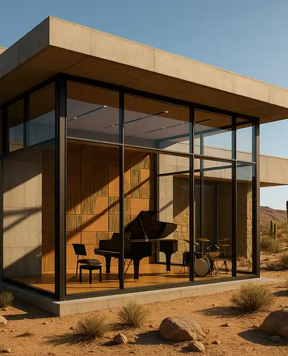 modern theater — music room (desert)