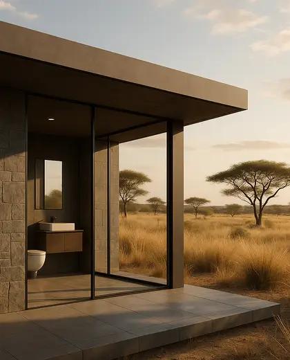futuristic backyard — rest room (savanna)