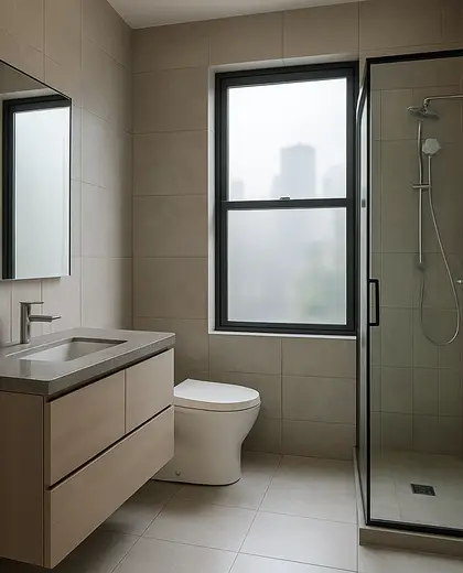 modern house — bathroom (urban)