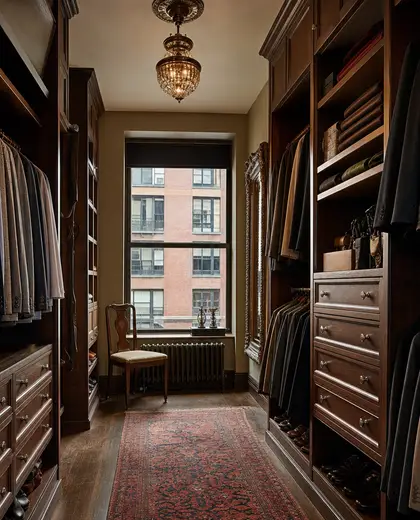 vintage home — walk in closet (urban)