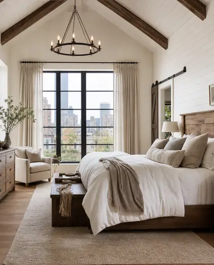 farmhouse farmhouse — master bedroom (urban)