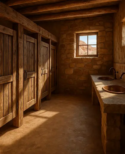rustic theater — rest room (desert)