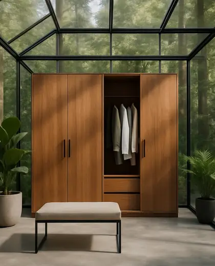 contemporary greenhouse — dressing room (forest)