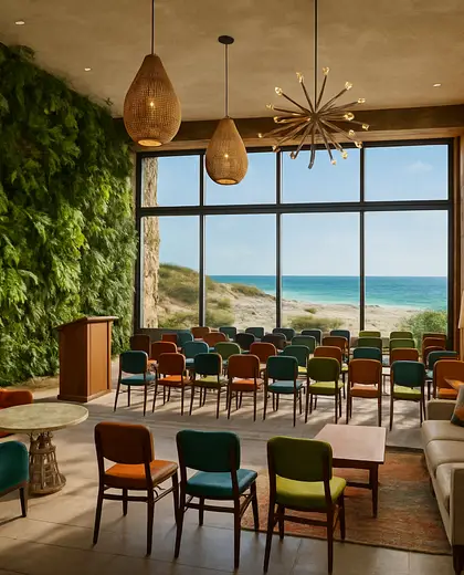 eclectic vertical garden — conference hall (beach)