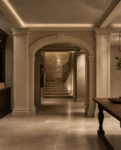 neoclassical building — basement (rural)