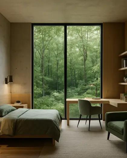 modern condo — youth room (forest)