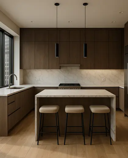 modern house — kitchen (urban)