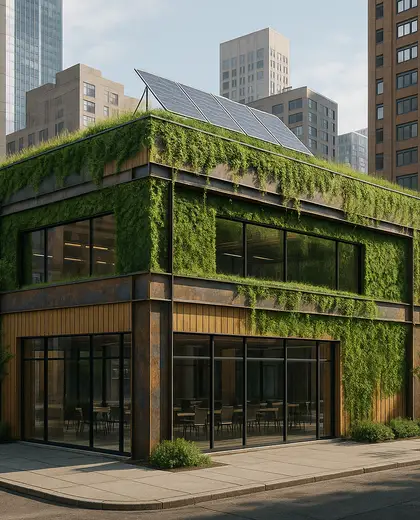 sustainable store — conference hall (urban)