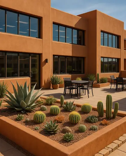 southwestern office space — raised garden bed (urban)