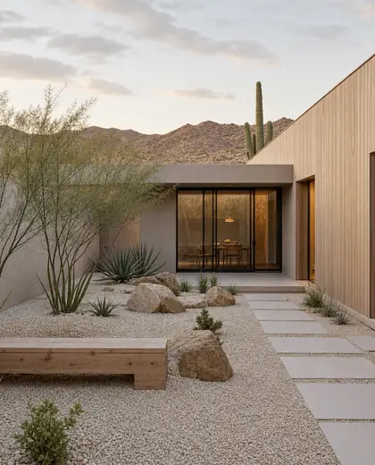 scandinavian yard — courtyard (desert)
