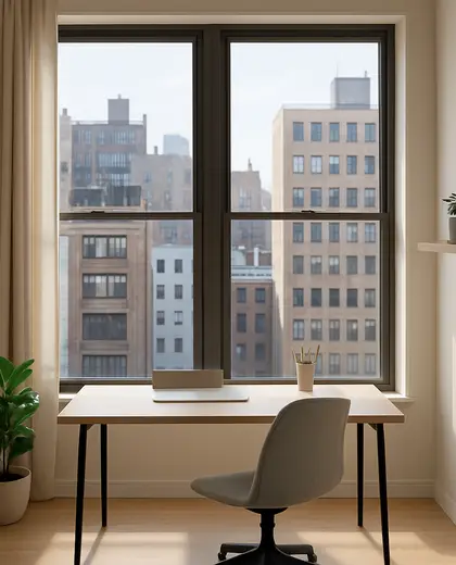 minimalist home — home office (urban)