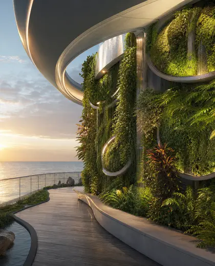 futuristic vertical garden — garden (ocean)