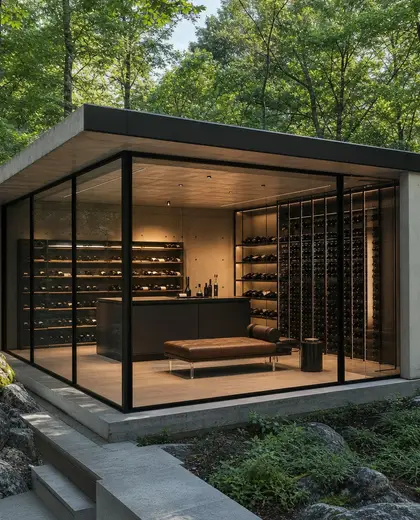 bauhaus salon — wine cellar (forest)