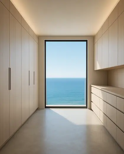 minimalist penthouse — storage room (ocean)