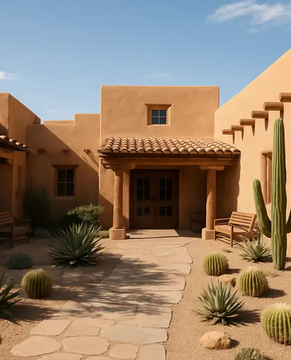 southwestern yard — library (desert)