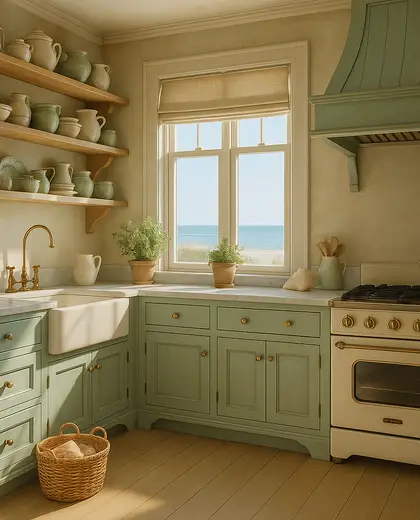 vintage house — kitchen (coastal)