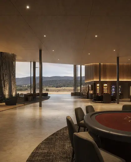 minimalist casino — main hall (rural)