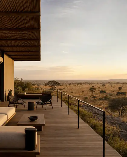 minimalist hotel — deck (savanna)