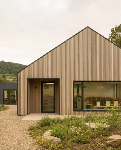 minimalist facade — nursery (rural)