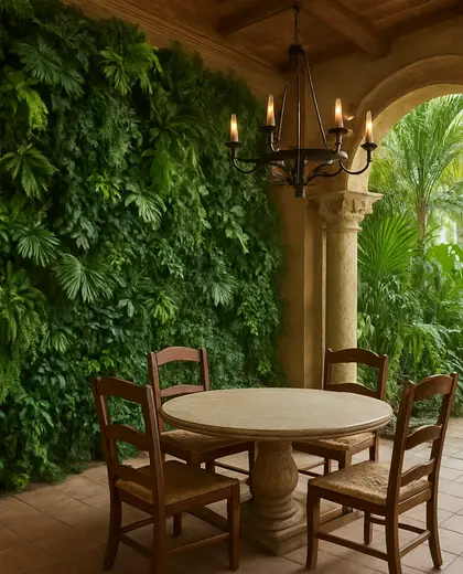 renaissance vertical garden — informal dining room (tropical)