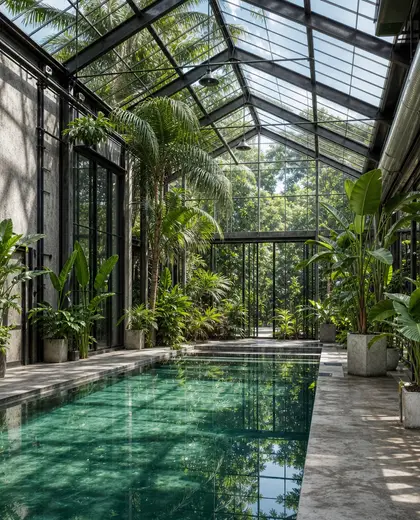 industrial greenhouse — pool (tropical)