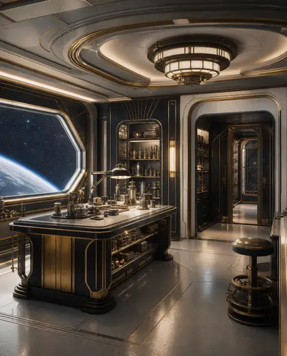 art deco house — workshop (space)
