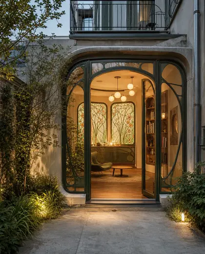 art nouveau yard — youth room (urban)