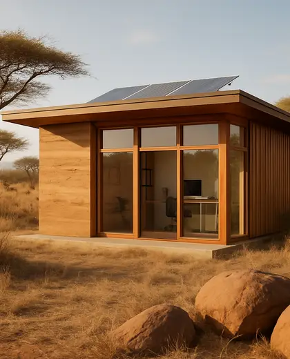 sustainable backyard — home office (savanna)