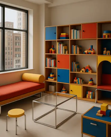 bauhaus salon — childrens bedroom (urban)