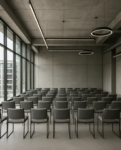 bauhaus condo — conference hall (urban)