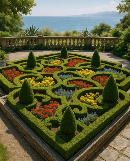renaissance garden — flower bed (coastal)