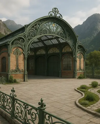 art nouveau yard — warehouse (mountain)