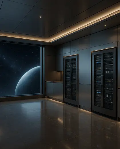 futuristic penthouse — server room (space)