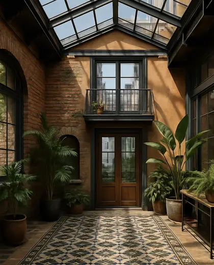eclectic house — atrium (urban)