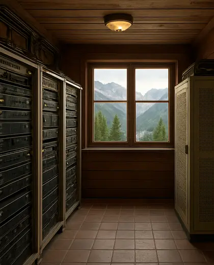 vintage apartment — server room (alpine)